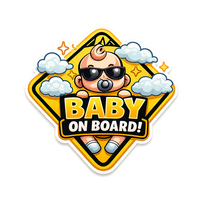 "Baby On Board" Car Sticker
