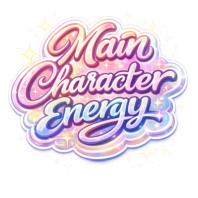"Main Character Energy" Girls Sticker