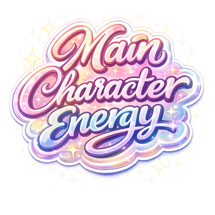 "Main Character Energy" Girls Sticker