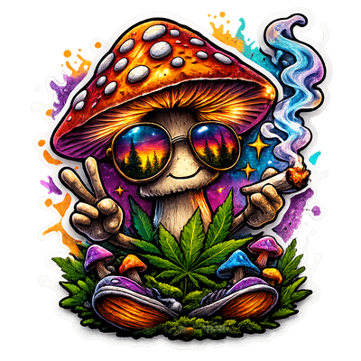 Colorful Gradient Sticker Design